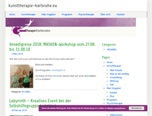 Tablet Screenshot of kunsttherapie-karlsruhe.eu